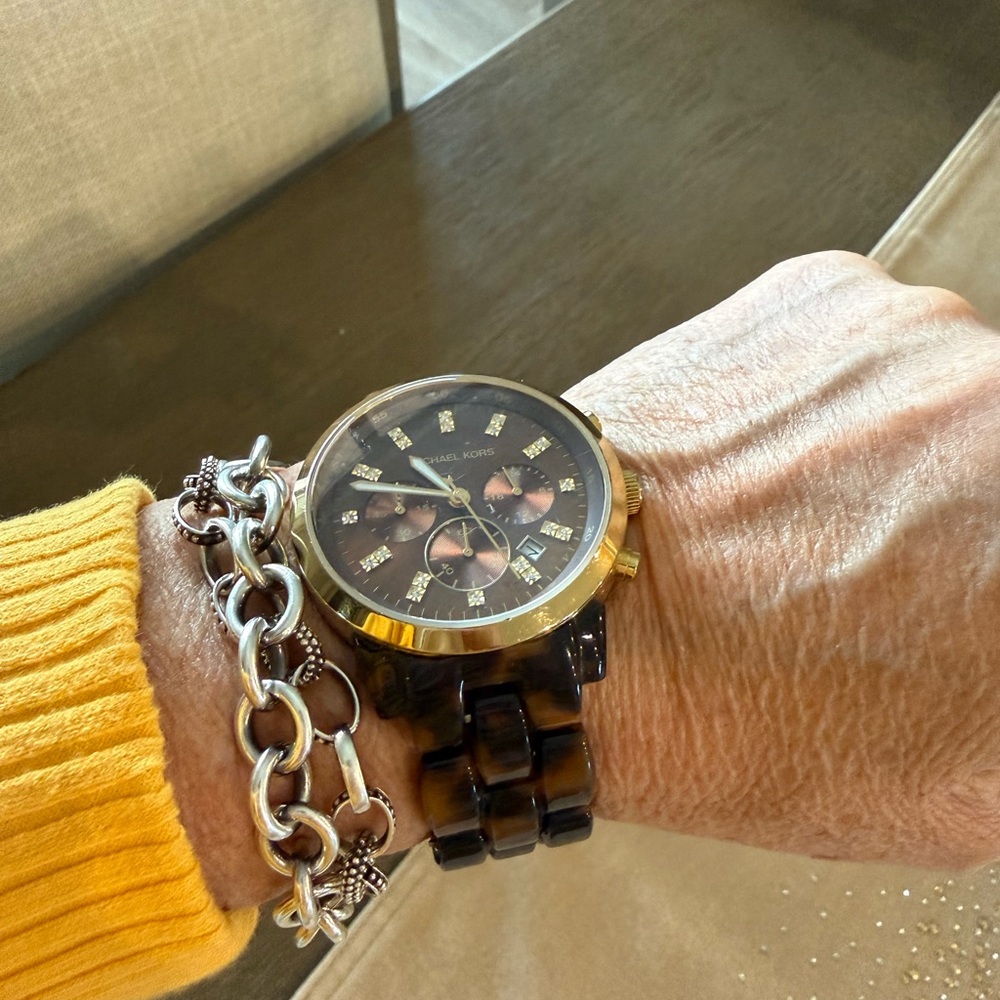 Michael Kors Black and Gold Men's Watch